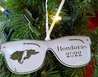 Honduras Christmas Ornament Snowflake Shape Honduran Flag - Etsy