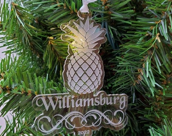 Williamsburg Ornament, Colonial Williamsburg Ornament, Williamsburg Virginia Ornament, Williamsburg Christmas, Pineapple, Hospitality