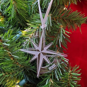 Seattle Ornament, Seattle Washington Ornament, Seattle Christmas Ornament, Seattle Icon Compass, Compass Ornament, Maritime Compass