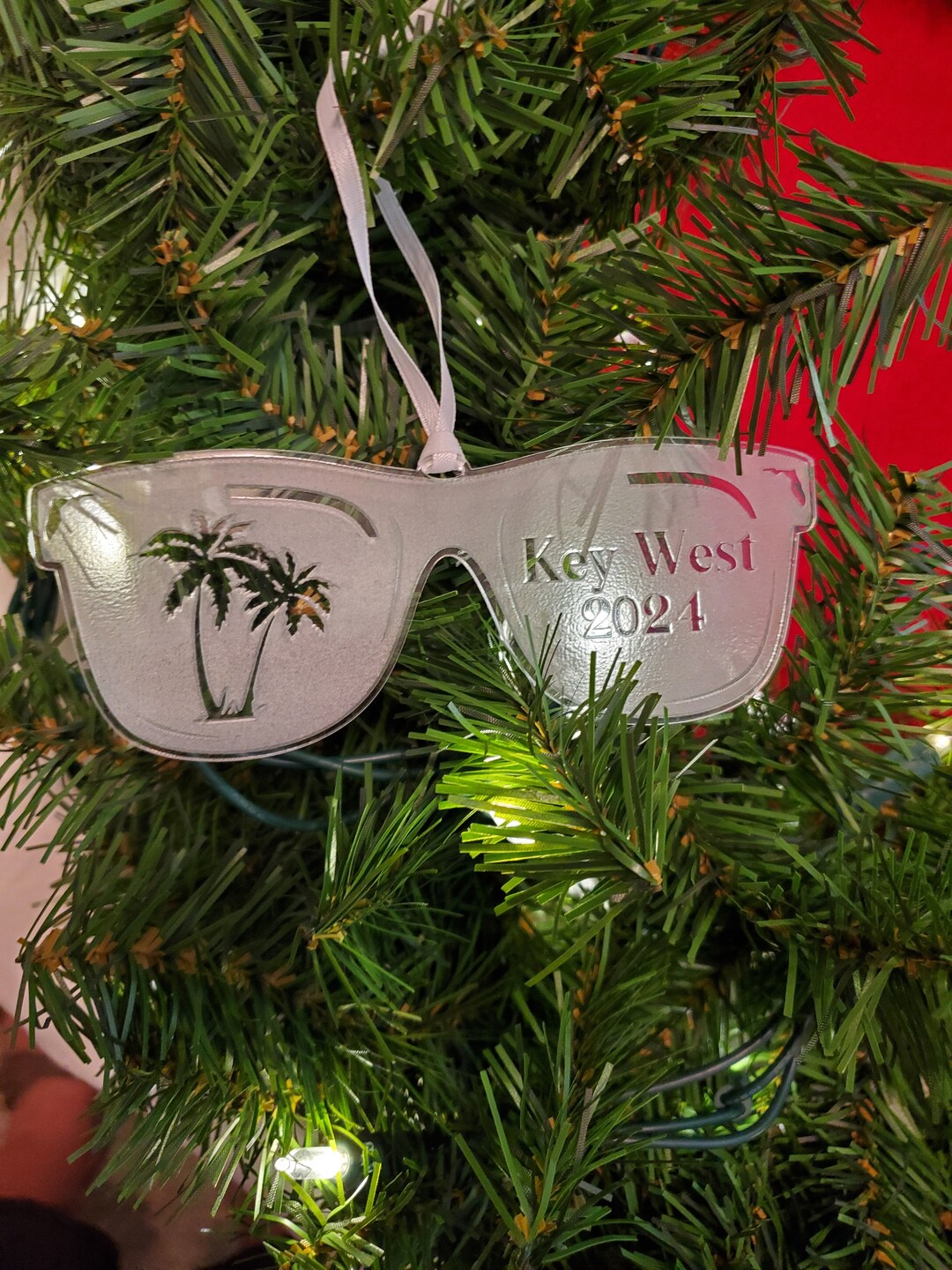 Florida Keys Sunglass Ornament, Key West Ornament, Mile 0 Christmas