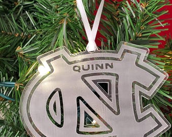 UNC Ornament, Tar Heel Ornament, NC UNC Christmas Ornament