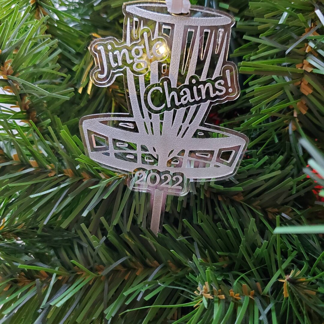 Jingle Chains, Disc Golf Ornament, Disc Golf Ornament 2022, Disc Golf