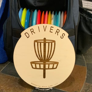 Disc Golf Bag Divider, Disc Golf Divider, Disc Golf Bag Organizer, Disc Golf Gift, Disc Golf Driver, Disc Golf Mid-Range, Personalized, Wood