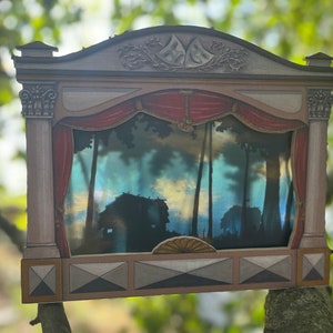 Multifunctional Wooden Puppet and Shadow Theater · SEN/SNI-Friendly Handmade Educational Toy for Kids & Teachers · 77 Pieces