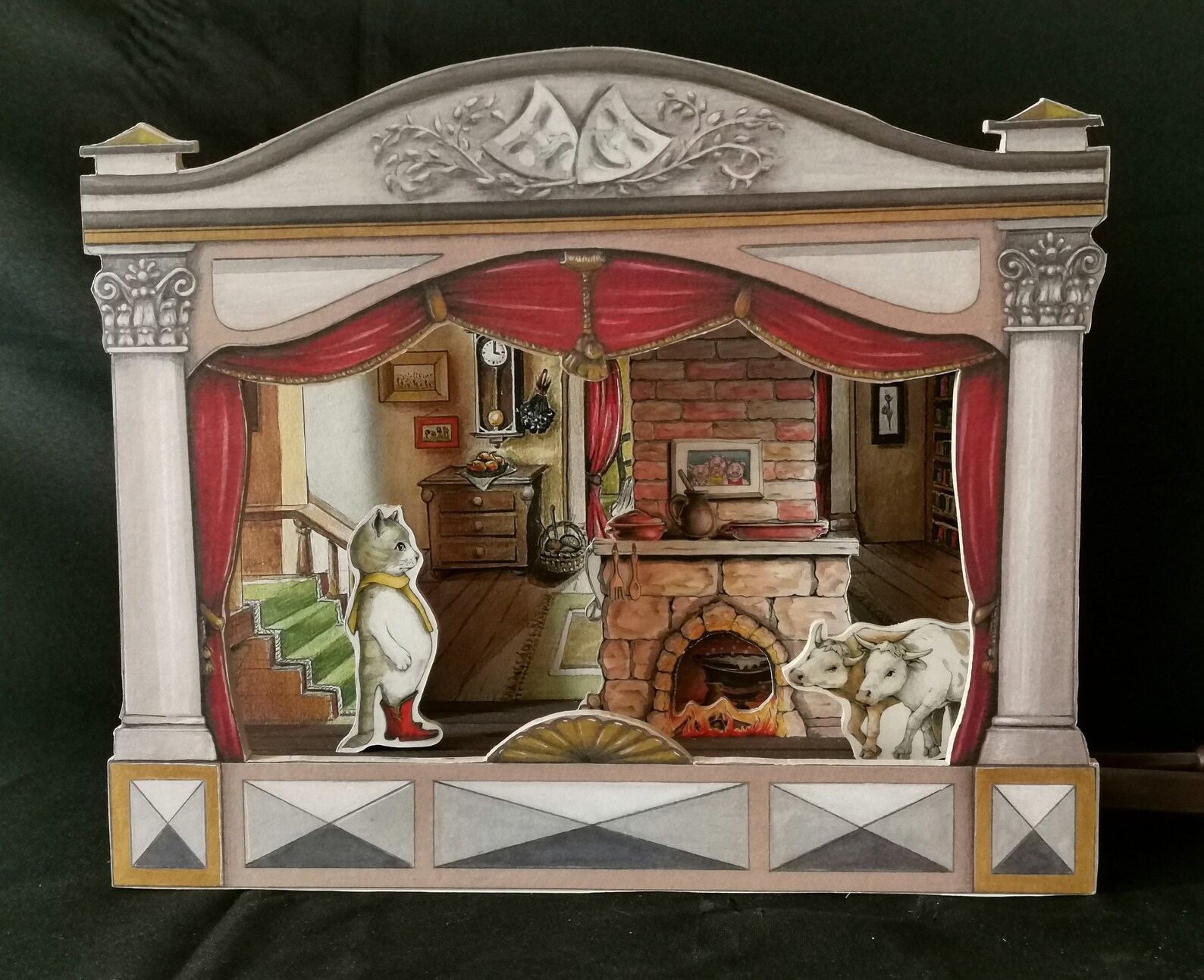 Magical Wooden Toytheater for Adorable Interactive Etsy