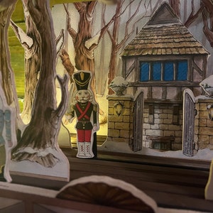 Nutcracker  Hand Made Puppet Theater with Shadow screen