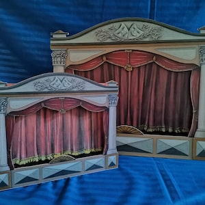 NEW! Large size wooden puppet theater without Puppet set. You can use Your own puppets. It is an excellent educational toy.
