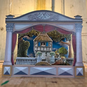 Wooden Puppet & Shadow Theater: Vintage Style Storytelling Set