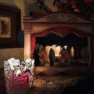 Multi-functional Nativity & Easter Puppet Theater – Award-Winning, Handcrafted Wooden Toy for Kids