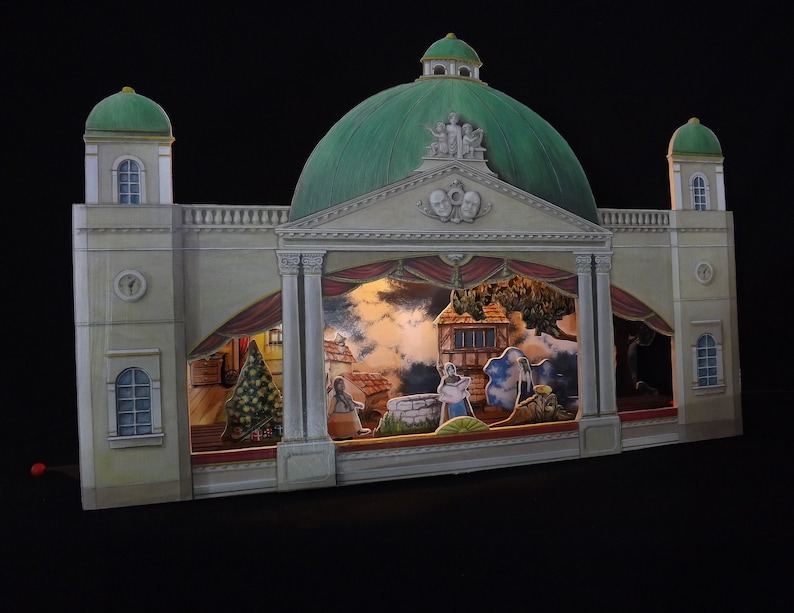Large size Wooden Multifunctional Puppet Theater that won the price  Masterpiece of Hungarian crafts prize in 2020