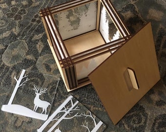 8 Coaster Shadow Box/Lantern  SVG File - Not a Physical Product