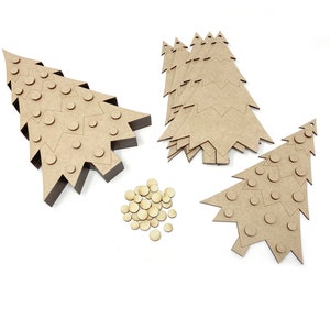 Christmas Tree Box with Fitted Lid & 6 Large Ornaments - SVG Files - This is NOT a Physical Product - Laser-Ready Files