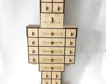 Nutcracker Advent Calendar - SVG File - Not A Physical Product!