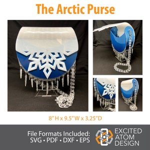 The Arctic Purse - SVG Files for Lasers - NOT a Physical Product - Read Description Before Buying