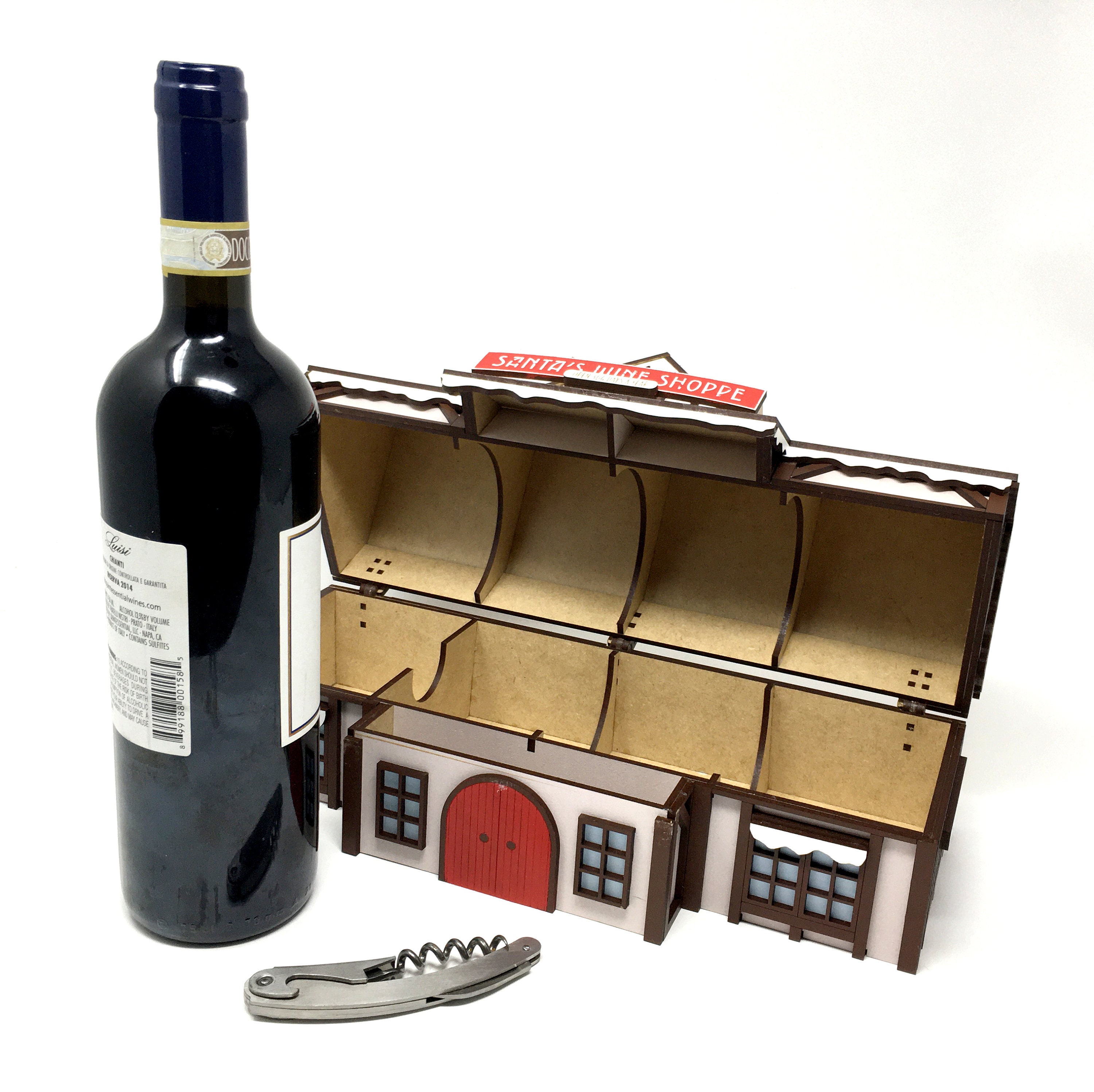 Santa's Wine Shoppe Wine Gift Box SVG File Not a Etsy