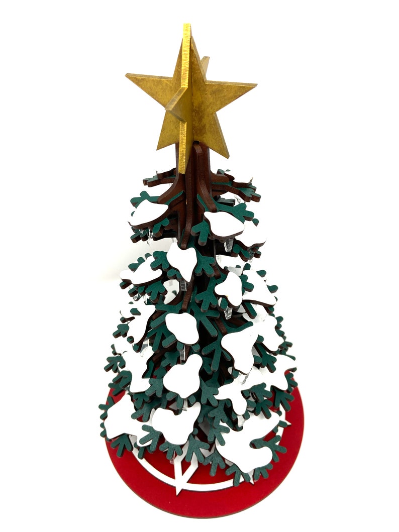Download Christmas Tree Snap Together SVG FILE Not a Physical | Etsy