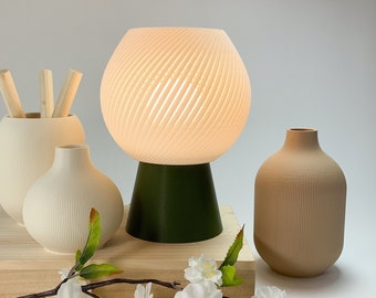 SOFIE Table Lamp - Spiral Lamp - Mushroom Lamp - Desk Lamp - Designed and Crafted by Honey & Ivy Studio in Portland, Oregon