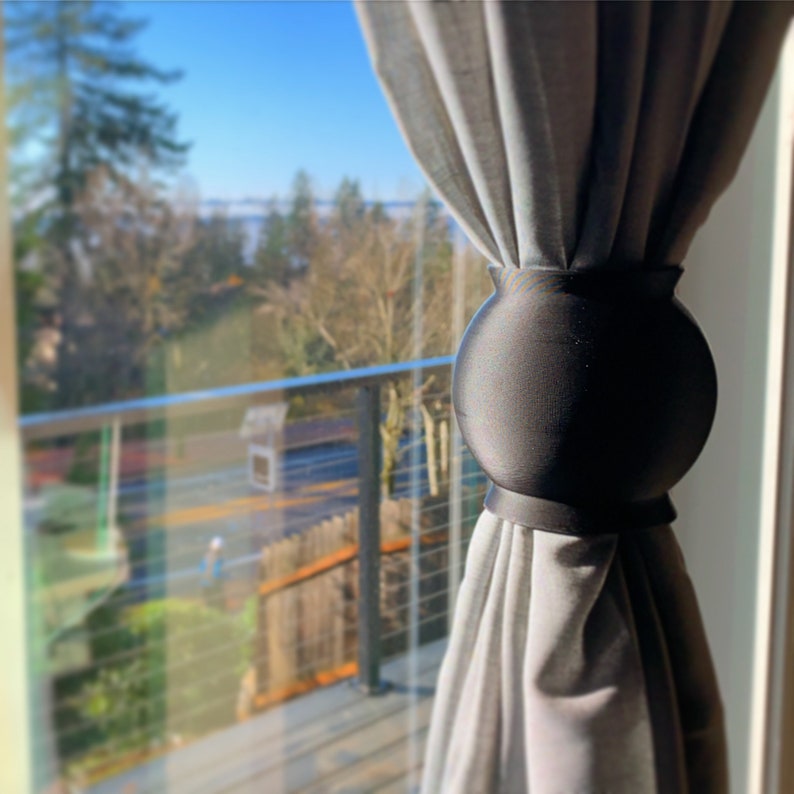 ABBY Simple Curtain Tie Back Designed and Crafted by Honey & Ivy Studio in Portland, Oregon image 1