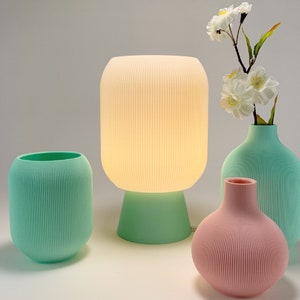 ASPEN Table Lamp by Honey & Ivy - Warm Cozy Glow - Modern Soft Ambient Lighting