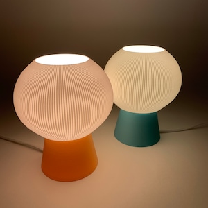 MOOSHIE Table Lamp - Mushroom Lamp - Desk Lamp - Designed/3D Printed/Made by Honey & Ivy Studio in Portland, Oregon