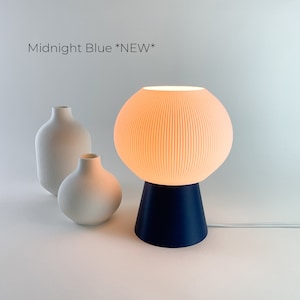 MOOSHIE™ Table Lamp Mushroom Lamp Desk Lamp Designed and Crafted by Honey & Ivy Studio in Portland, Oregon Midnight Blue *New*