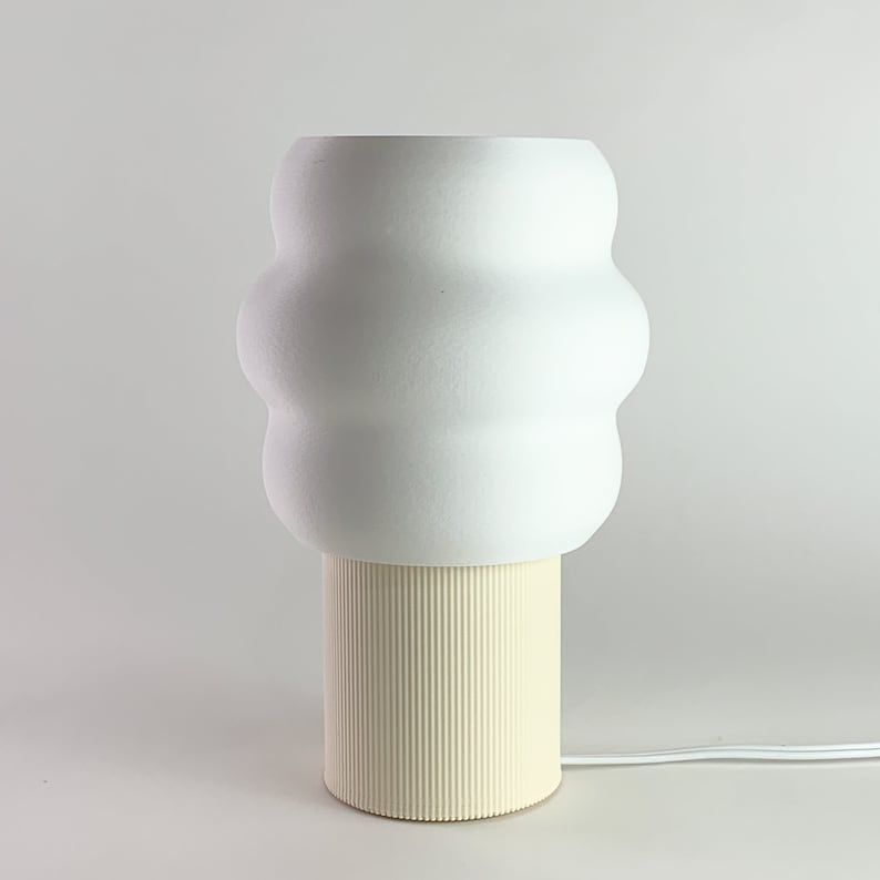 JELLI Table Lamp Ice Cream Lamp Squiggle Lamp Wavy Lamp Desk Decor Sustainably made by Honey & Ivy Studio in Portland, OR image 3