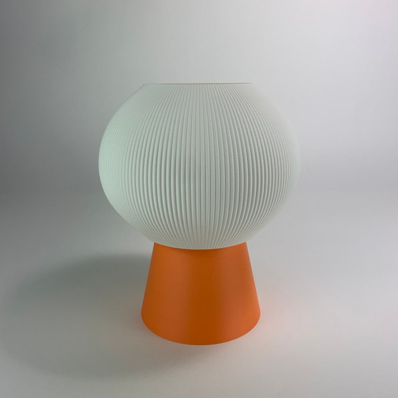 MOOSHIE™ Table Lamp Mushroom Lamp Desk Lamp Designed and Crafted by Honey & Ivy Studio in Portland, Oregon Orange