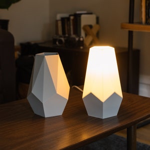 MISHI Table Lamp Origami Lamp Home Office Mood Lamp Designed and Crafted by Honey & Ivy Studio in Portland, OR image 2