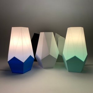 MISHI Table Lamp Origami Lamp Home Office Mood Lamp Designed and Crafted by Honey & Ivy Studio in Portland, OR image 4