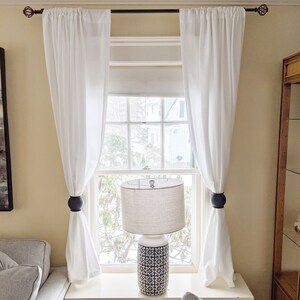 ABBY Simple Curtain Tie Back Designed and Crafted by Honey & Ivy Studio in Portland, Oregon image 2