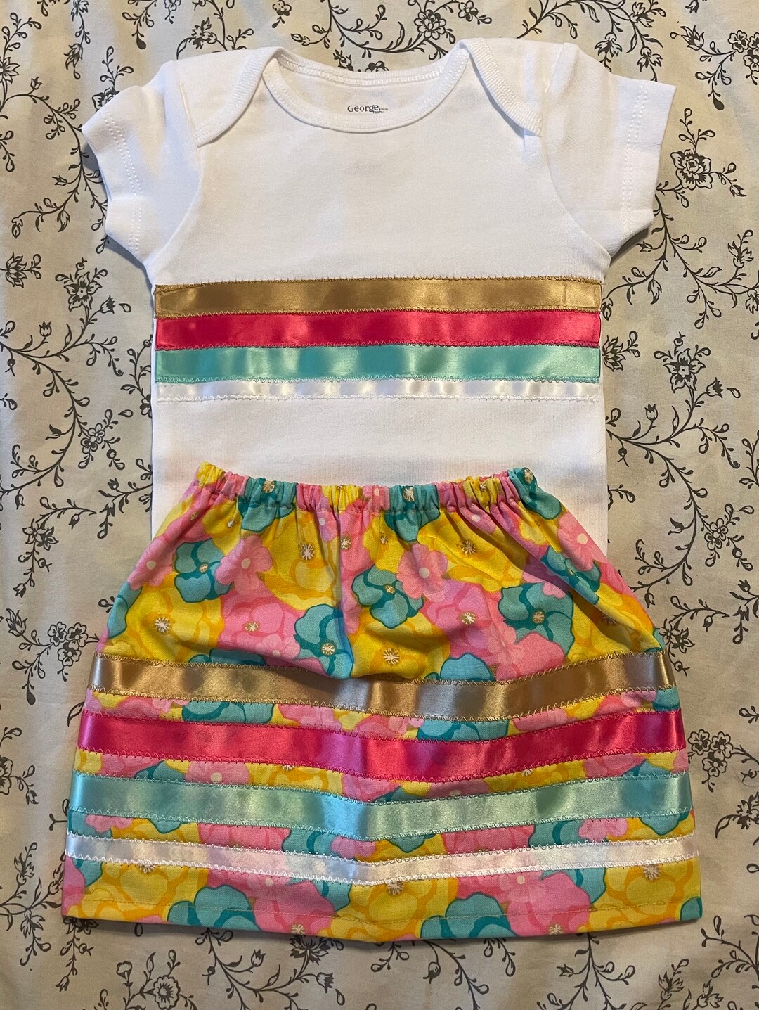 Baby Ribbon Skirt Etsy