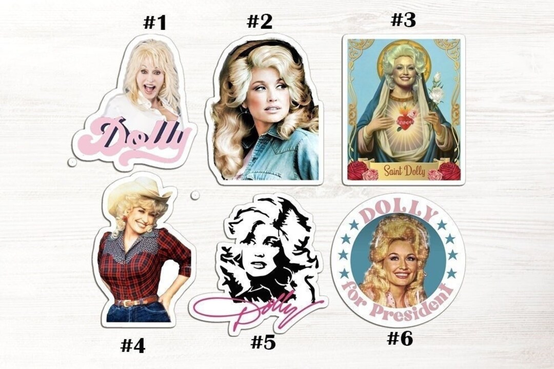 Dolly Parton Stickers Dolly Parton Sticker Vinyl Decal Dolly Etsy
