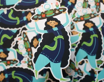 Haft Sin Girl Sticker ~ Weatherproof Vinyl Sticker