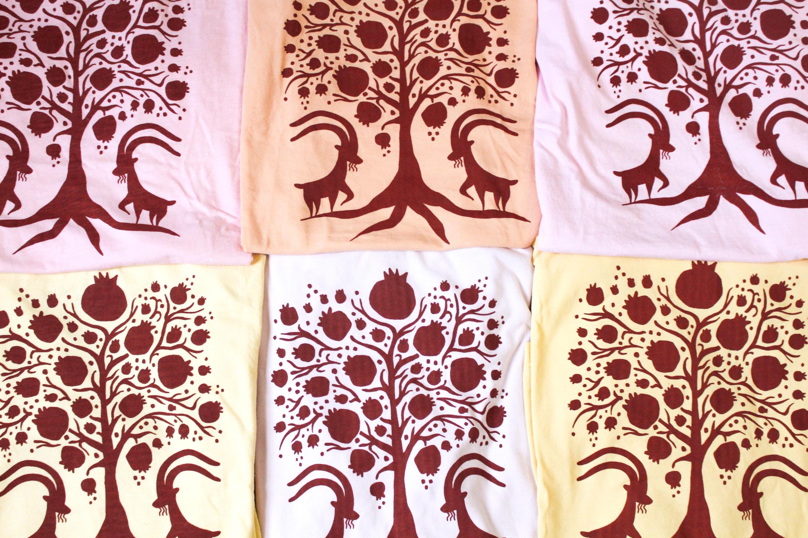 Tree of Life ~ Hand Printed T-Shirt