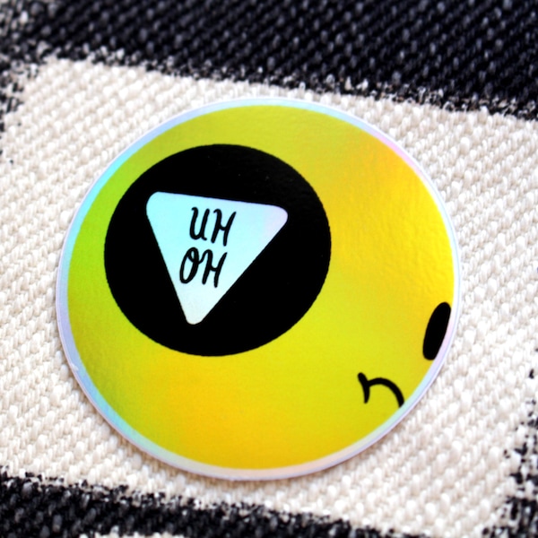 8 ball holo sticker