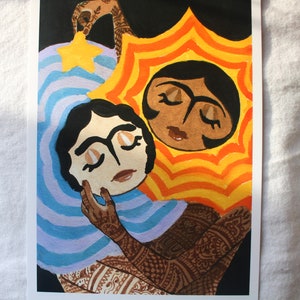 The Sun and the Moon ~ 5x7 Print