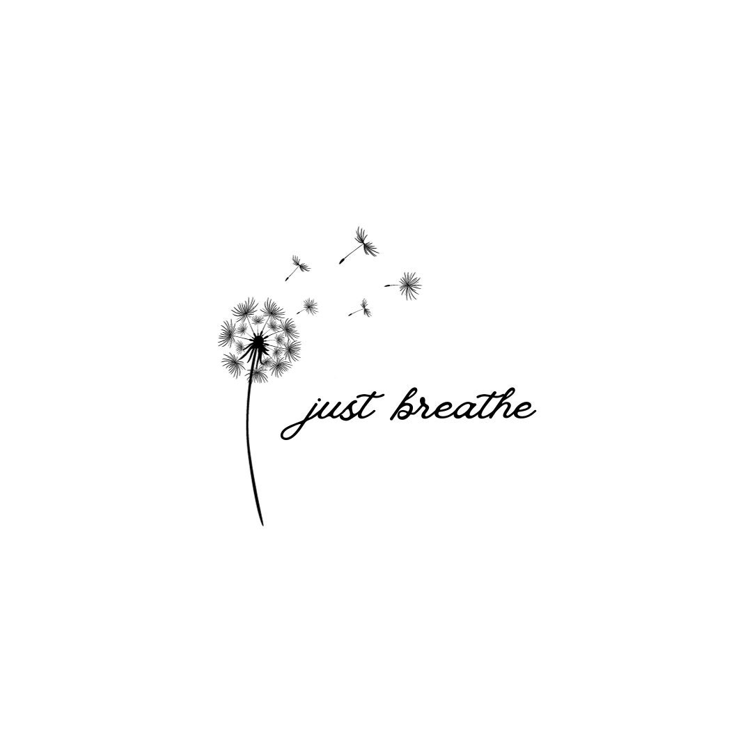 Just Breathe Dandelion SVG Etsy
