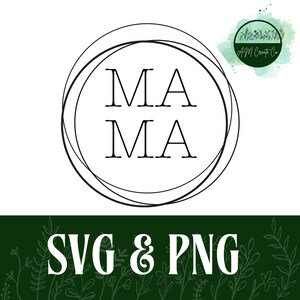 Mama Keychain SVG