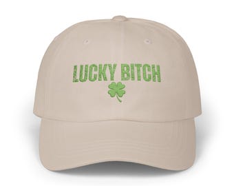 Glücksbringer Kleeblatt bestickte klassische Dad Mütze | st. Patrick's Day Baseball Mütze