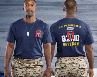 82nd Airborne Division US Army Veteran  U.S Paratrooper T-Shirt Ultra Cotton and Soft-style Shirt