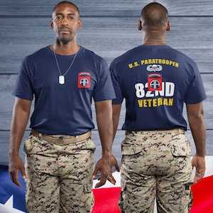 82nd Airborne Division US Army Veteran  U.S Paratrooper T-Shirt Ultra Cotton and Soft-style Shirt