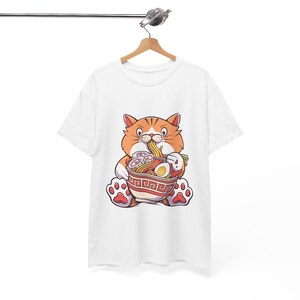 Ramen Cat T-Shirt | Cat Lover Gift, Kawaii Shirt, Alt Clothing, Anime Cat T-Shirt, Japanese Shirt, Foodies Shirt, Ramen Lover, Kitty Tee