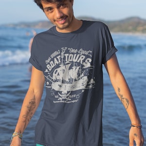 Captain Willies One Eyed Boat Tours The Goonies Never Die T-Shirt