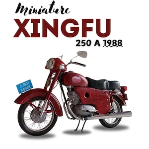 Miniature Motor Vehicle Toys of Xingfu 250 A 1988 Classic Vintage Model Made from Scratch