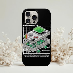 The Game Boy Phone Case Fits for iPhone and Samsung, Console Style Back Cover, Gamer Gift Idea, Retro Game Phone cover, Nostalgic Tough case