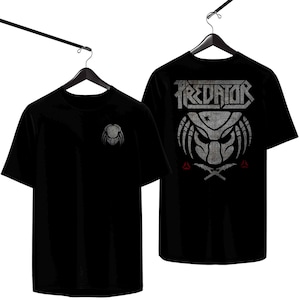 Predator 1987 Movie Shirt – Sci-Fi Action T-Shirt, Retro Horror Film Tee, Arnold Classic Movie Shirt, Front and Back Print Tee
