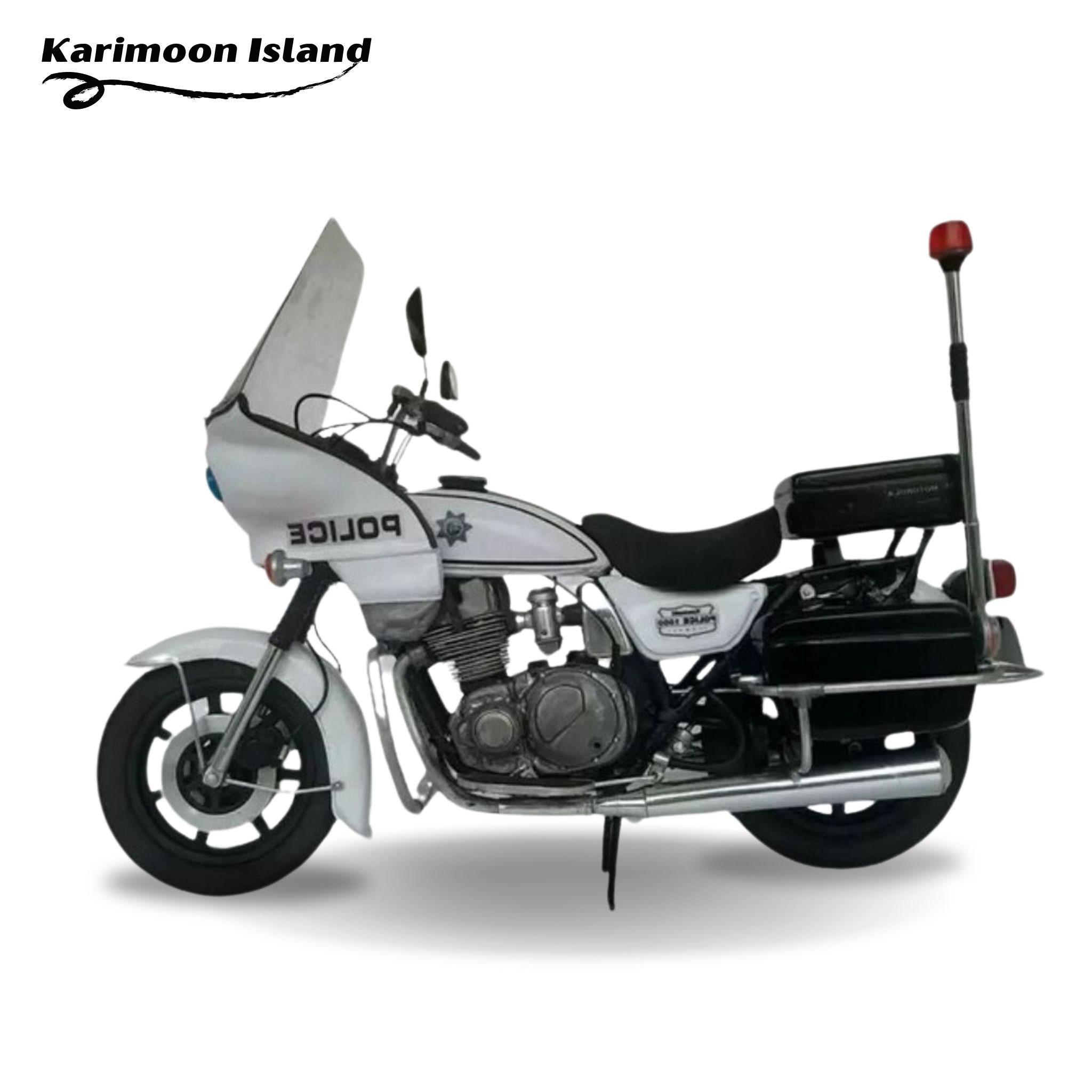 DIY Custom Miniature Motor of Kawasaki KZ1000 Police Classic