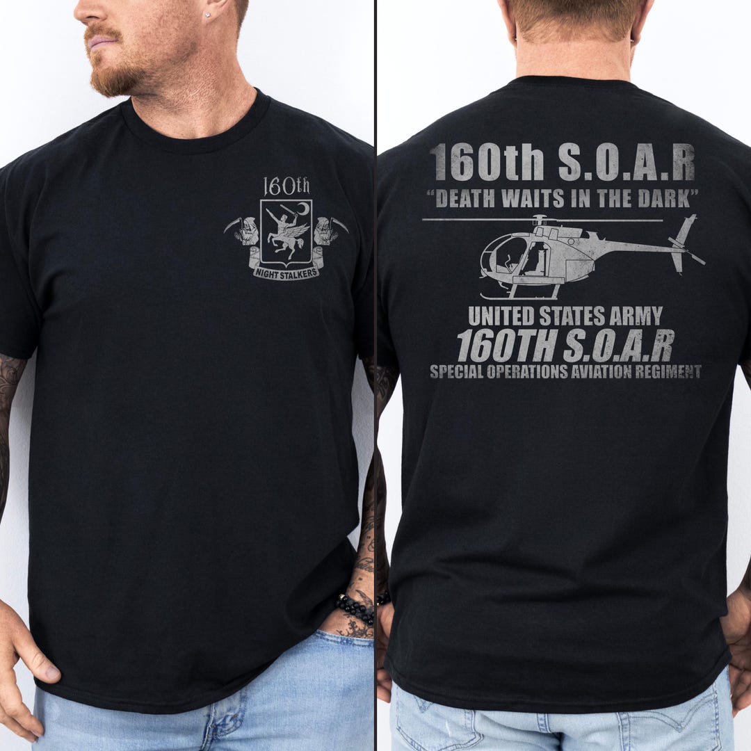 160th SOAR Aviation Regiment Shirt, Night Stalkers Special Ops Tee ...