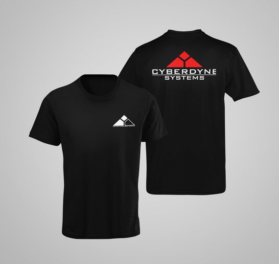 Skynet Cyberdyne Systems Terminator shirt black white tshirt men's free shipping