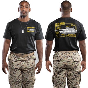 US Army 1st Cavalry Division with M1A2 Abrams Main Battle Tank T-Shirt Ultra Cotton and Soft-style Shirt